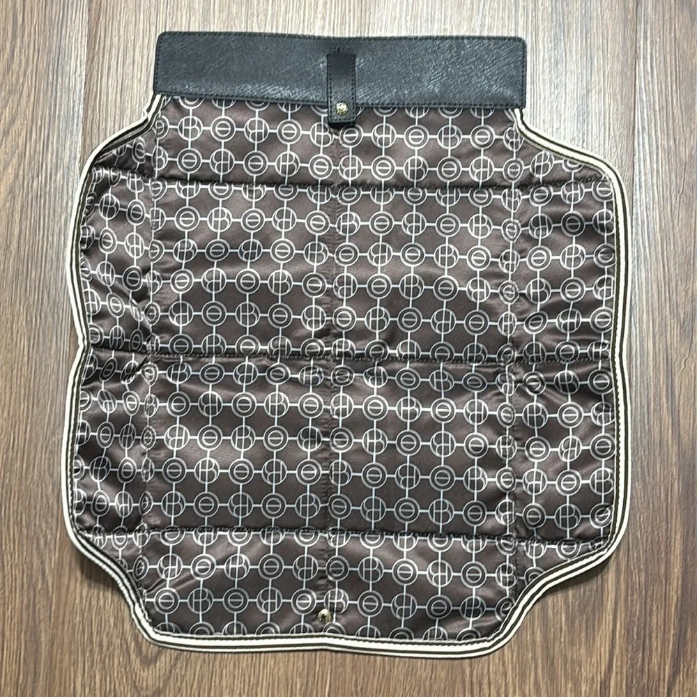 Henri Bendel Black Diaper Bag Tote w Changing Mat Large Travel Baby Bag